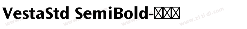 VestaStd SemiBold字体转换